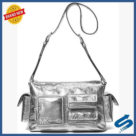 Leather Shoulder Bag with Multiple Pockets Adjustable Strap Spacious Compartment